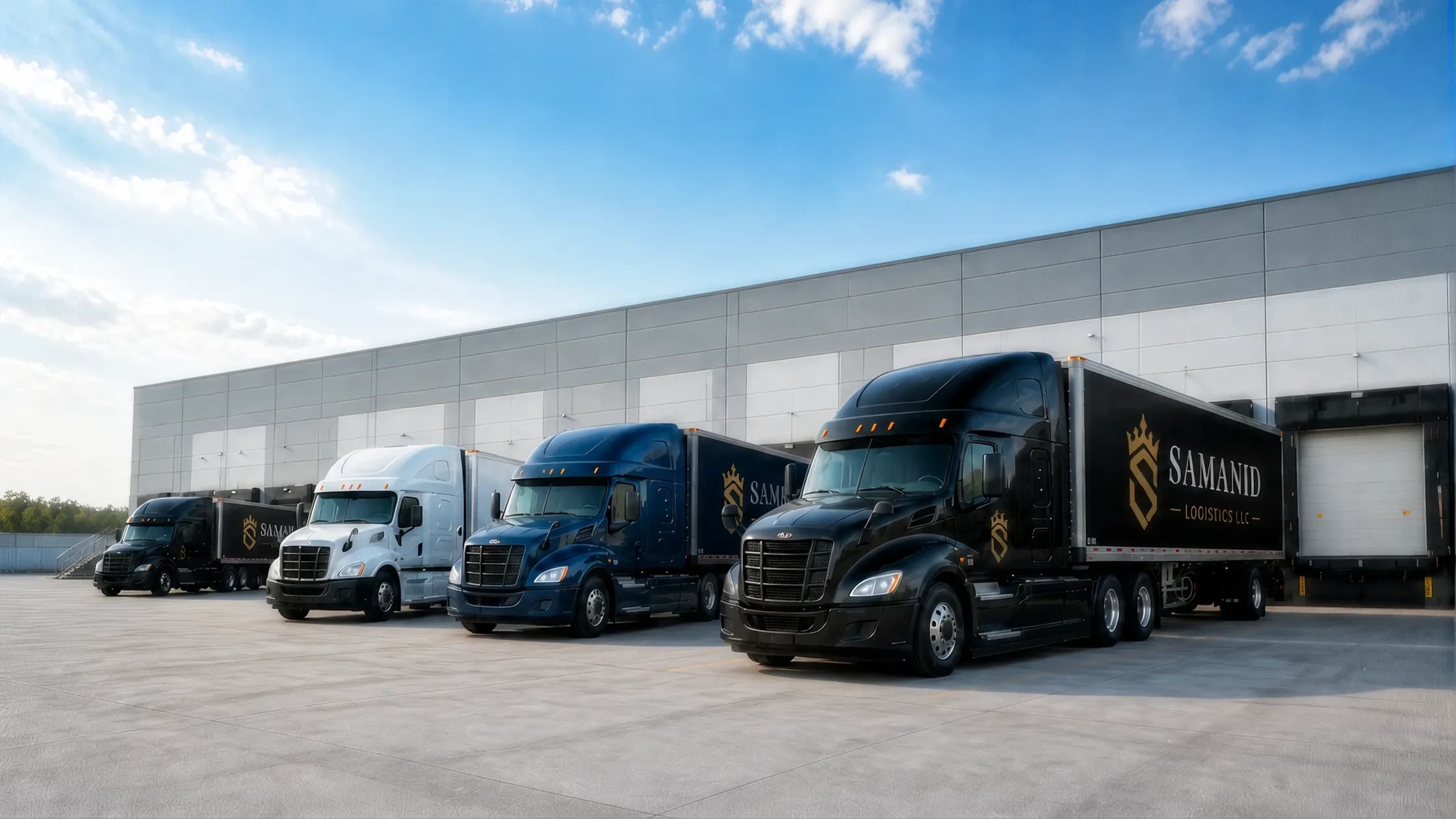 Samanid freight fleet on an American highway